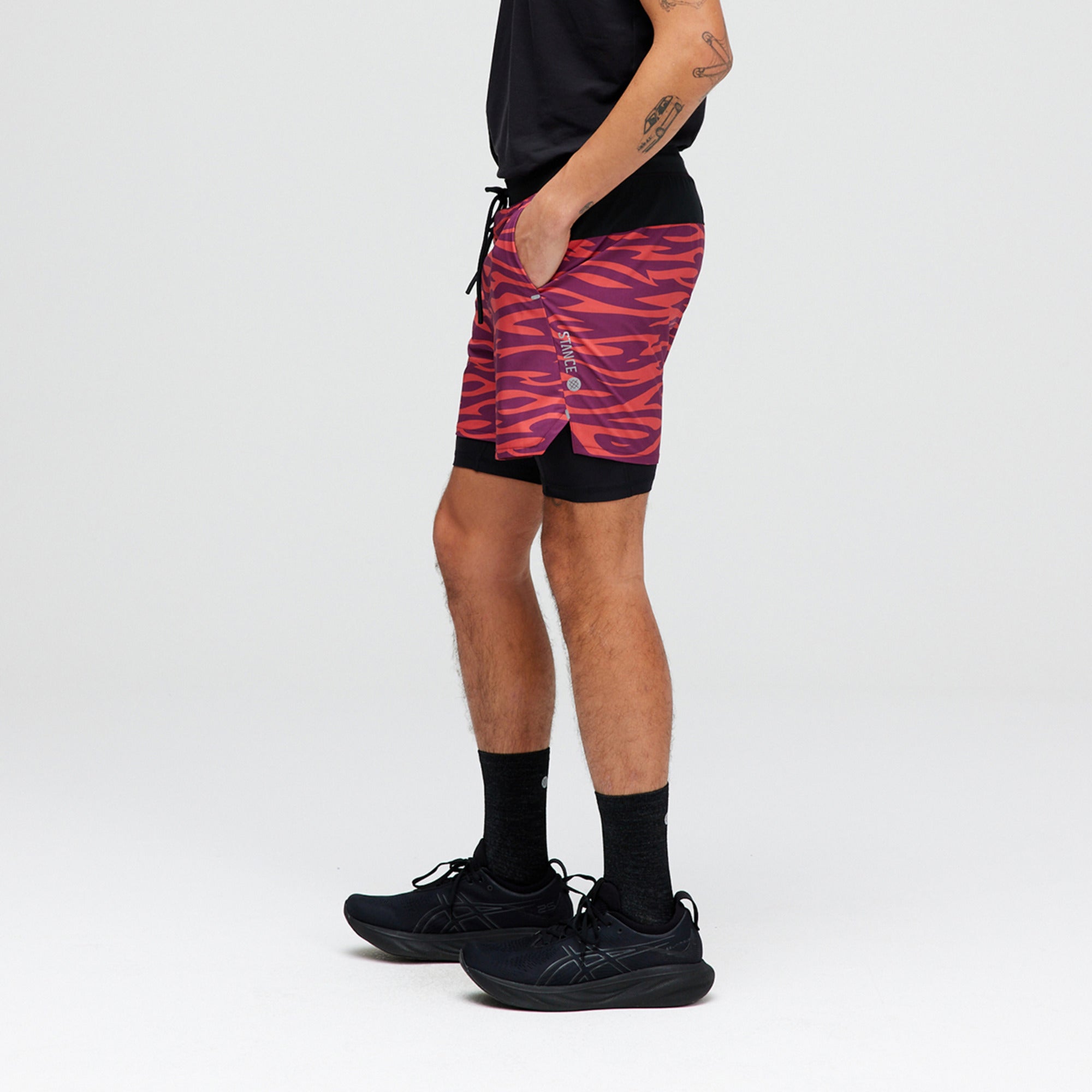 Stance Flux Performance Liner Short Purple |model