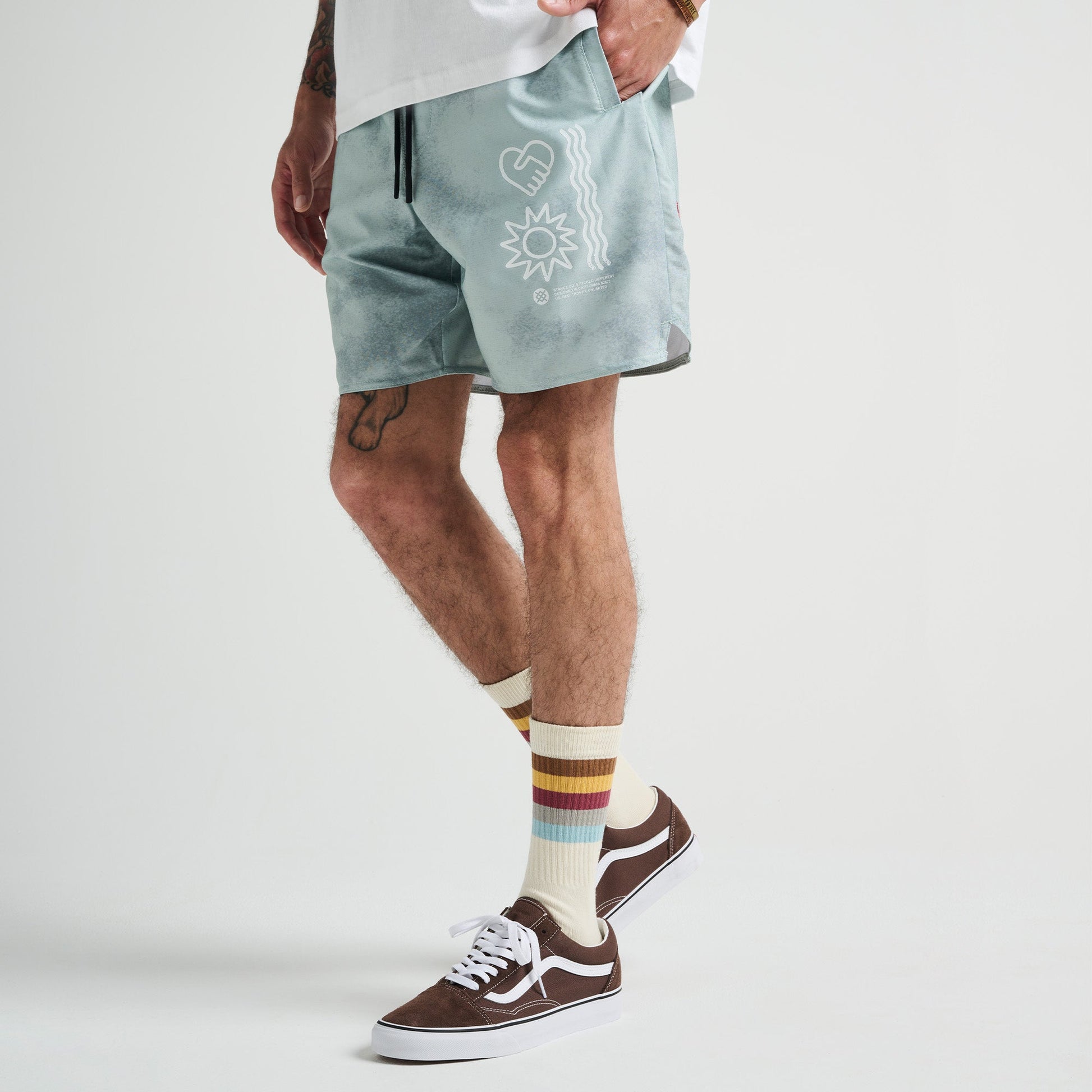 Stance Complex Short Blue Fade |model