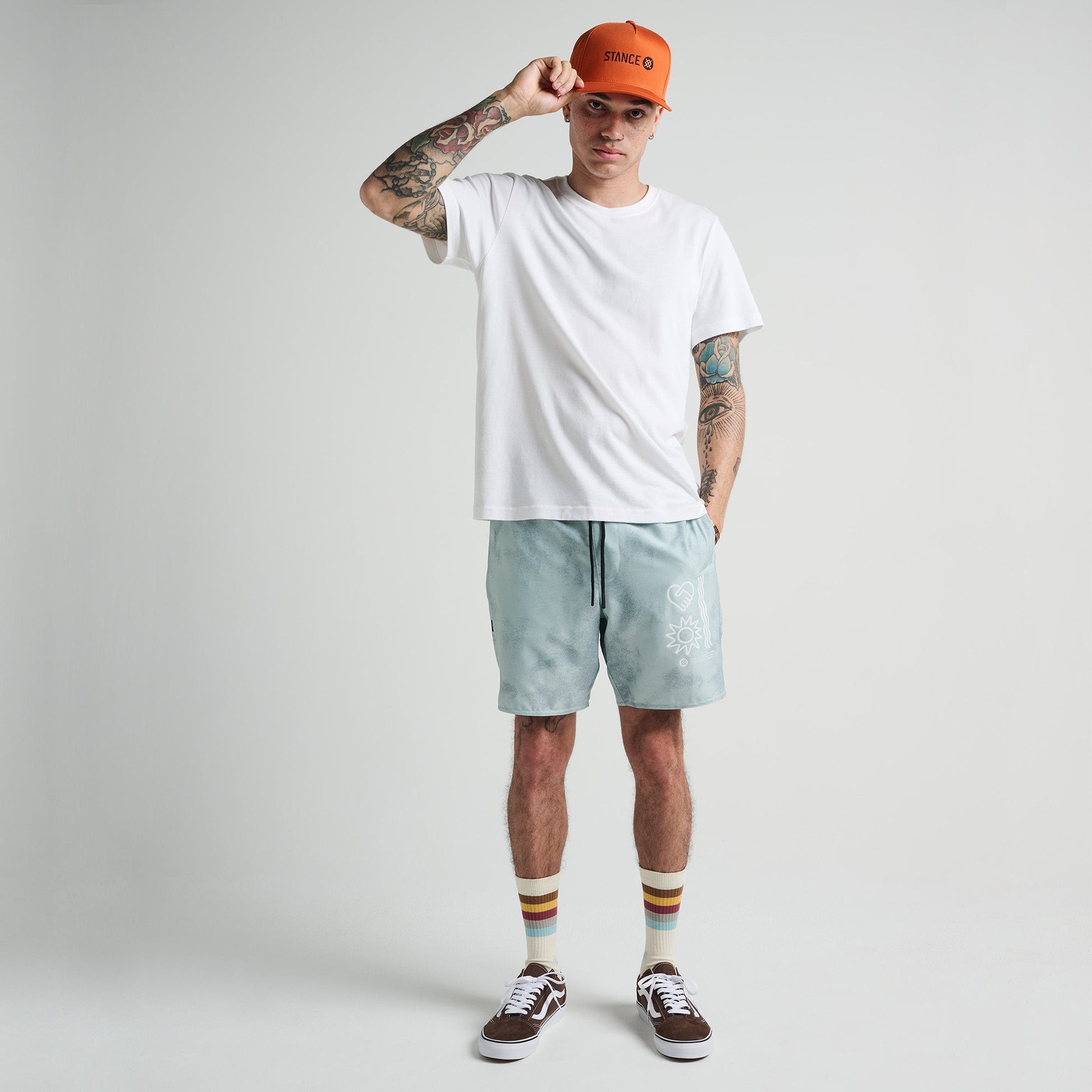 Stance Complex Short Blue Fade |model