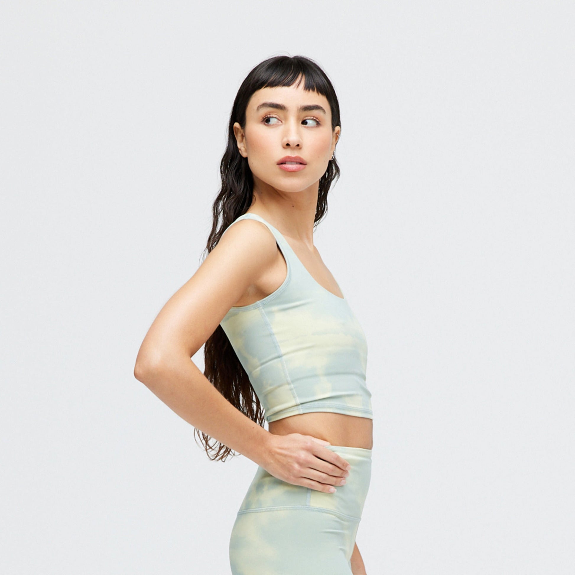Stance Women's Happenings Crop Top Blue Dye |model